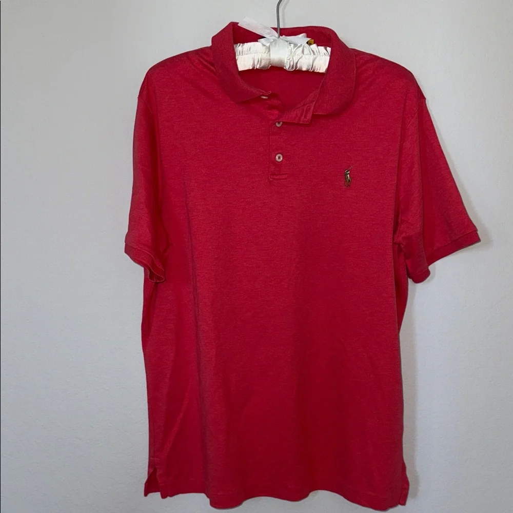 Ralph Lauren Classic Fit Light Red‎ Polo T- Shirt Medium
